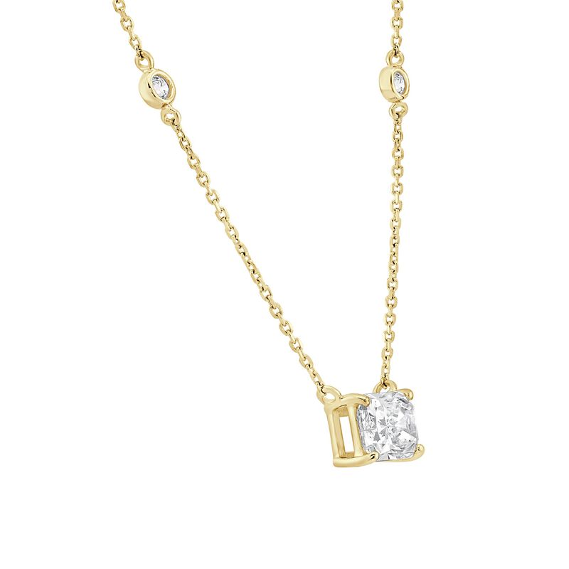 Lab Grown Diamond 1 1/4ctw. Station Necklace in 14k Yellow Gold image number null